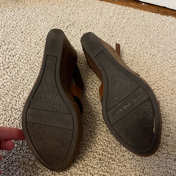 Libby Edelman wedge sandals- brown size 8.5M… barely used - Picture 4 of 4